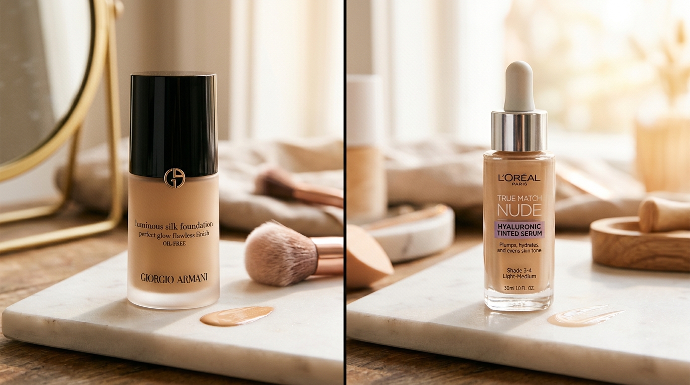 Armani Luminous Silk vs L'Oréal True Match Nude: Dry Skin Dupe Test (2026)